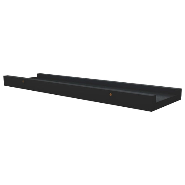 Schwarze Wandregale Iozef 40x9x3cm (2 St. MDF)