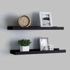 Schwarze Wandregale Iozef 40x9x3cm (2 St. MDF)