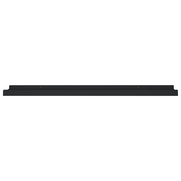 Schwarze Tafelregale Iozef 80x9x3cm (2 Stück MDF)