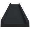 Schwarze Tafelregale Iozef 80x9x3cm (2 Stück MDF)