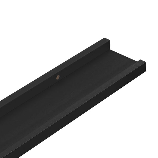 Schwarze Tafelregale Iozef 80x9x3cm (2 Stück MDF)