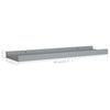 Graue Regalbretter Iozef 40x9x3cm (2 Stk. MDF)