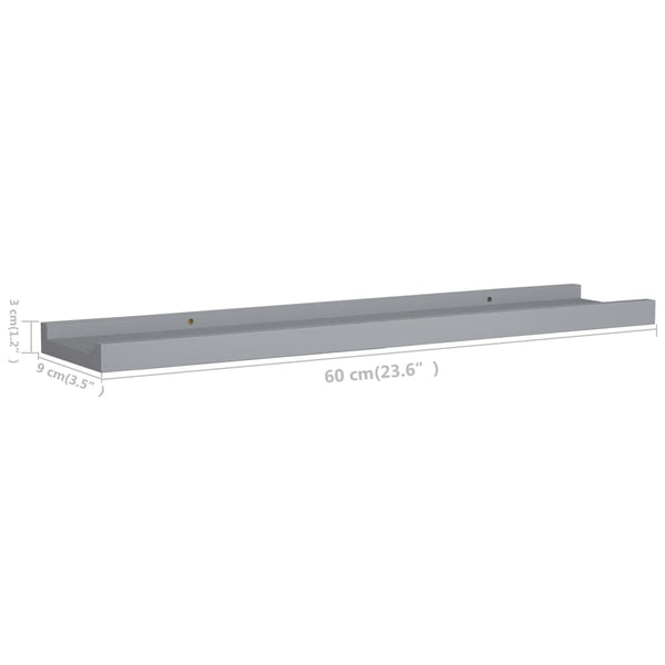 Graue Bildleisten Iozef 60x9x3cm (2 Stück MDF)