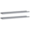 Graue Wandregale Iozef 80x9x3cm (2 Stück MDF)