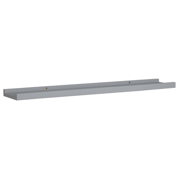 Graue Wandregale Iozef 80x9x3cm (2 Stück MDF)