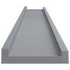 Graue Wandregale Iozef 80x9x3cm (2 Stück MDF)
