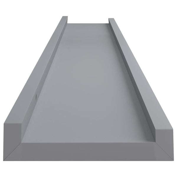 Graue Wandregale Iozef 80x9x3cm (2 Stück MDF)