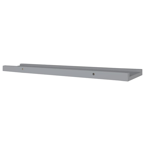 Graue Wandregale Iozef 80x9x3cm (2 Stück MDF)