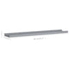 Graue Wandregale Iozef 80x9x3cm (2 Stück MDF)