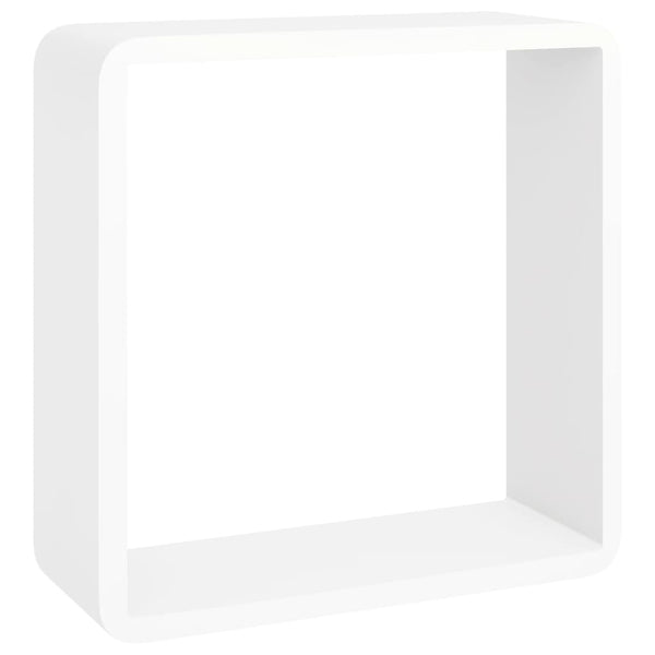 Wandregal Würfel Viser (3 Stk., MDF, weiß)