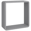Graue Wandwürfelregale (3 Stk., MDF)