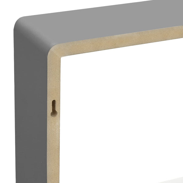 Graue Wandwürfelregale (3 Stk., MDF)