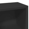 Schwarzes CD-Regal Adelahaida 21x16x93,5cm (2 Stück, Holz)