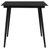 Schwarzer Gartentisch Temocin 80x80x74cm (Stahl und Glas)