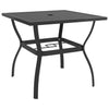 Anthrazit Gartentisch Moises 81,5x81,5x72cm (Stahl)