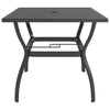 Anthrazit Gartentisch Moises 81,5x81,5x72cm (Stahl)