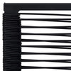 Schwarze Gartenstühle Sigismond (2 Stk. PVC-Rattan)