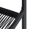 Schwarze Gartenstühle Sigismond (4 Stück PVC Rattan)