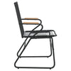Musta puutarhatuolit Ecaterine 58x59x85,5cm (2 kpl pvc rottinki)