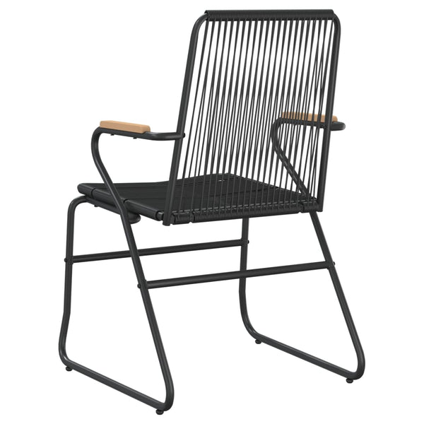 Musta puutarhatuolit Ecaterine 58x59x85,5cm (2 kpl pvc rottinki)