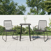 Musta puutarhatuolit Ecaterine 58x59x85,5cm (2 kpl pvc rottinki)