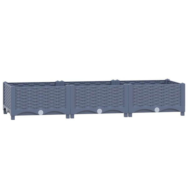 Erhöhtes Blumenbeet 120x40x23cm Abelardo (Polypropylen)