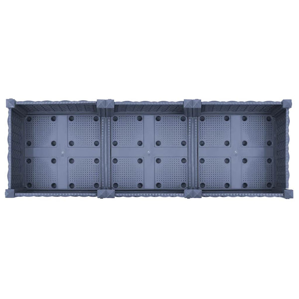 Erhöhtes Blumenbeet 120x40x23cm Abelardo (Polypropylen)