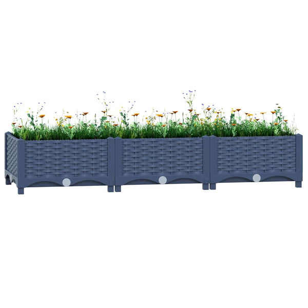Erhöhtes Blumenbeet 120x40x23cm Abelardo (Polypropylen)