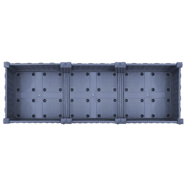 Erhöhtes Blumenbeet Abelardo 120x40x71cm (Polypropylen)