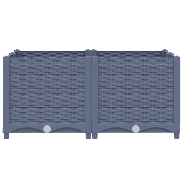 Erhöhtes Blumenbeet 80x80x38cm Abelardo (Polypropylen)