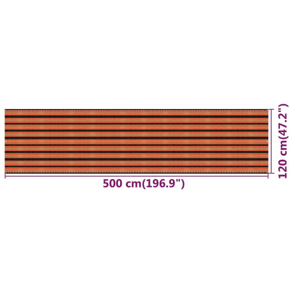 Mehrfarbiger Balkonsichtschutz Bobe 120x500cm (HDPE)