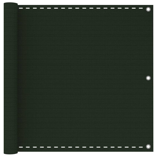 Dunkelgrüner Balkonsichtschutz Bobe 90x400cm (HDPE)