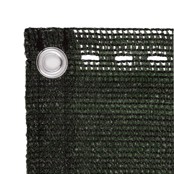 Dunkelgrüner Balkonsichtschutz Bobe 90x400cm (HDPE)