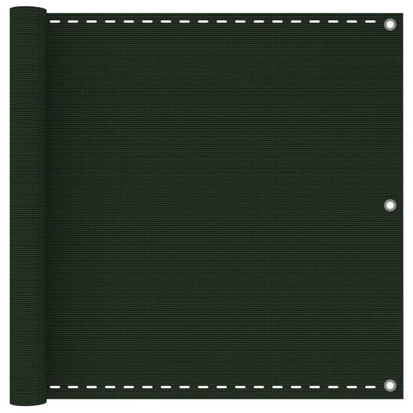 Dunkelgrüner Balkonsichtschutz Bobe 90x500cm (HDPE)