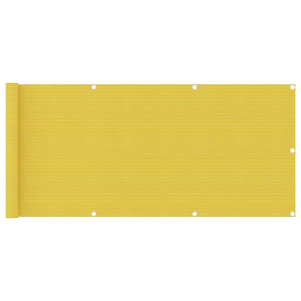 Gelber Balkonsichtschutz Bobe 75x400cm (HDPE)