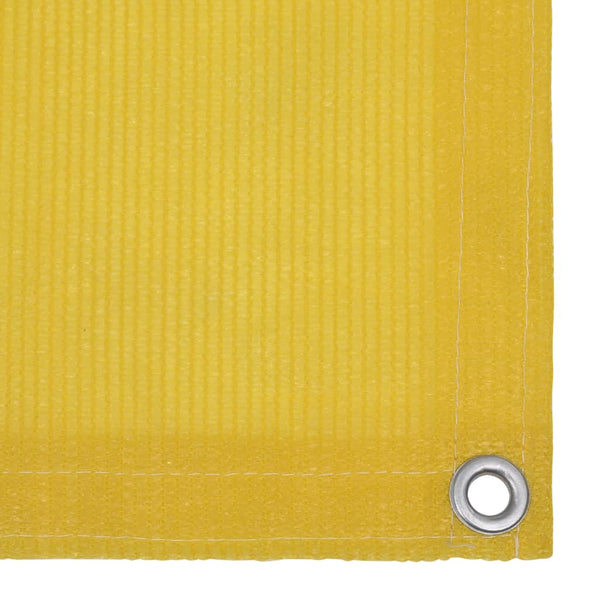 Gelber Balkonsichtschutz Bobe 75x400cm (HDPE)