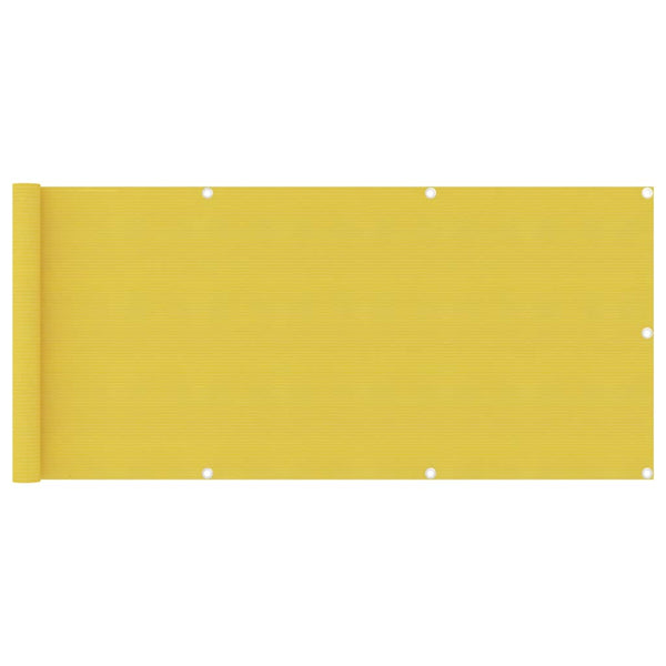 Gelber Balkonschutz Bobe 75x500cm (HDPE)