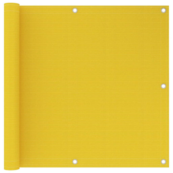 Gelber Balkonsichtschutz Bobe 90x600cm (HDPE)