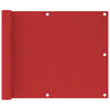Roter Balkonsichtschutz Bobe 75x600cm (HDPE)