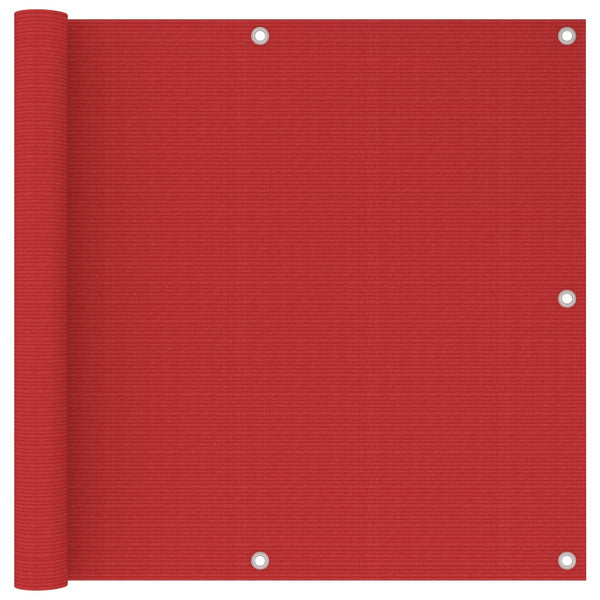 Balkonbespannung rot Bobe 90x300cm (HDPE)