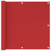 Roter Balkonschutz Bobe 90x500cm (hdpe)