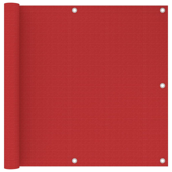 Roter Balkonschutz Bobe 90x500cm (hdpe)