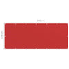 Roter Balkonsichtschutz Bobe 120x300cm (HDPE)