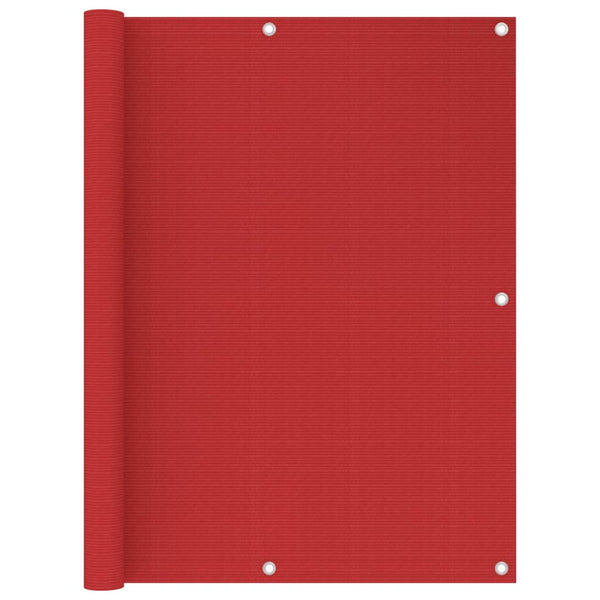 Roter Balkonsichtschutz Bobe 120x400cm (HDPE)