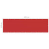 Roter Balkonsichtschutz Bobe 120x400cm (HDPE)