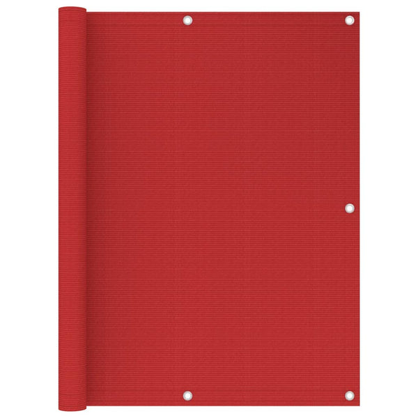Roter Balkonsichtschutz Bobe 120x500cm (HDPE)