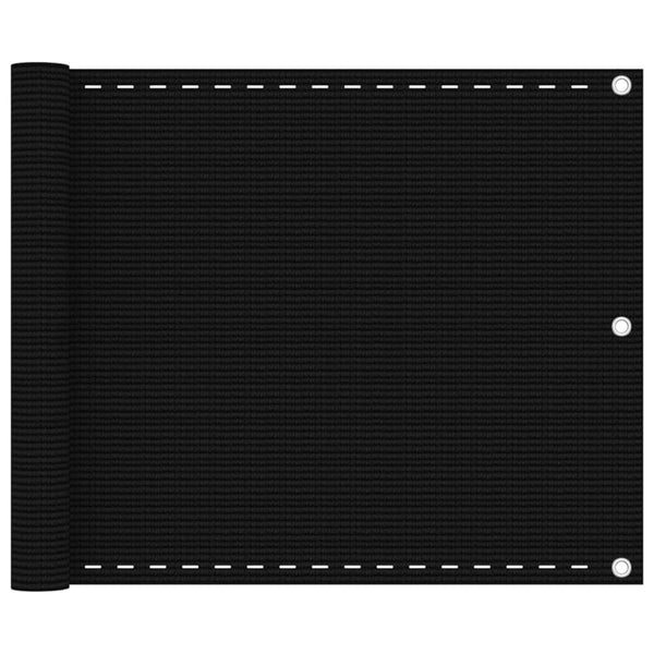 Bobe Balkonumspannung, 75 x 500 cm, Schwarz (HDPE)