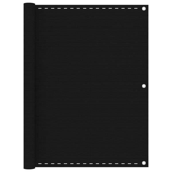 Balkonsichtschutz Schwarz Bobe 120x500cm (HDPE)