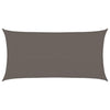 Anthrazitfarbenes Sonnensegel Cristodora 3x6 m (160 g/m² HDPE)
