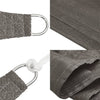 Anthrazit Sonnensegel Cristodora 3,5x5 m (160 g/m² HDPE)